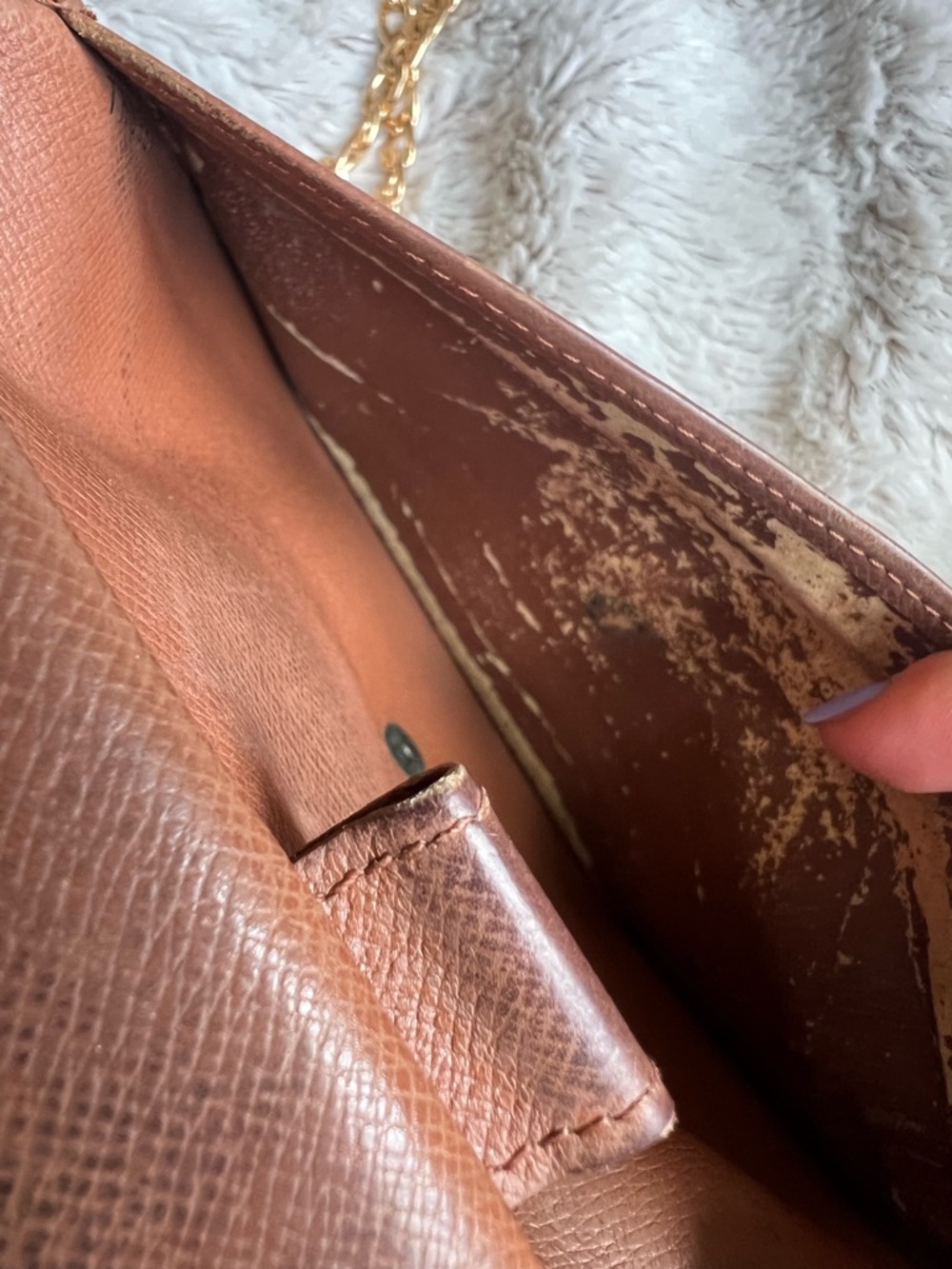 Louis Vuitton Monogram Chain Wallet Crossbody - Brown/Gold - Picture 11 of 11